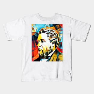 Charles Spurgeon Abstract Portrait | Charles Spurgeon Artwork 2 Kids T-Shirt